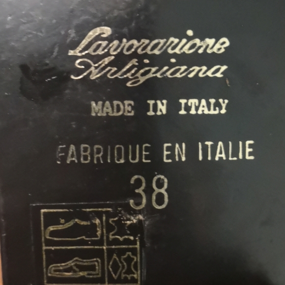 Italian leather knee high boots - Picture 4 of 9